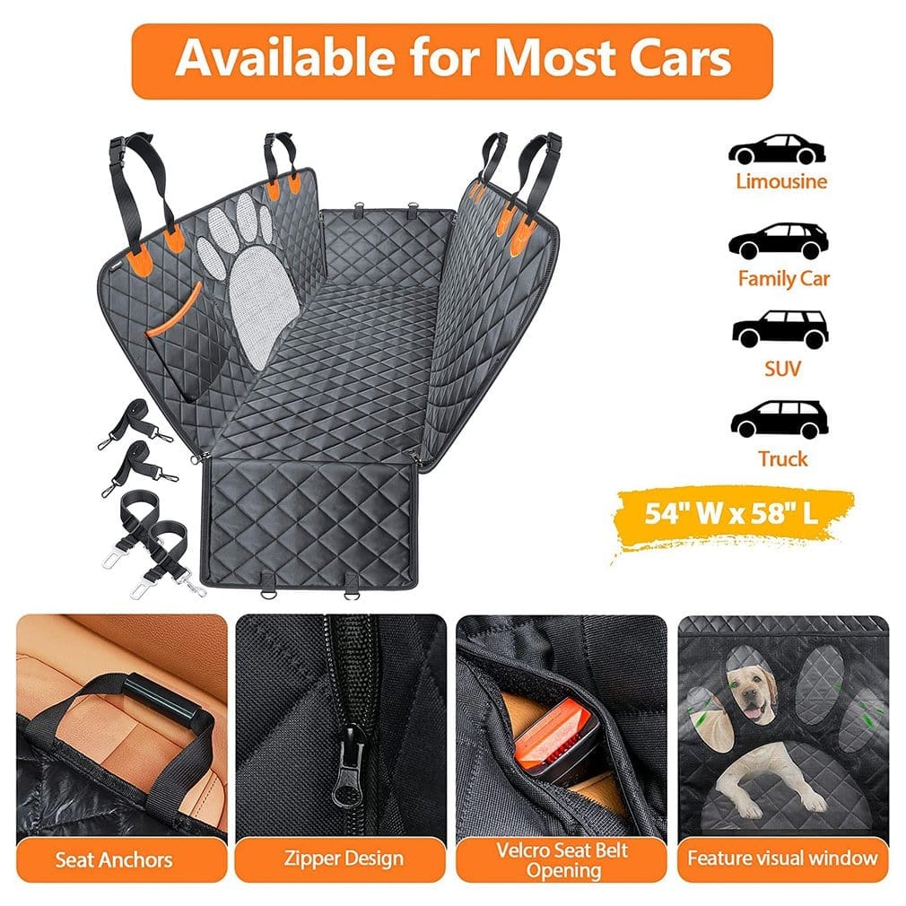MyPawsomePets™ PawPeek Car Seat Protector
