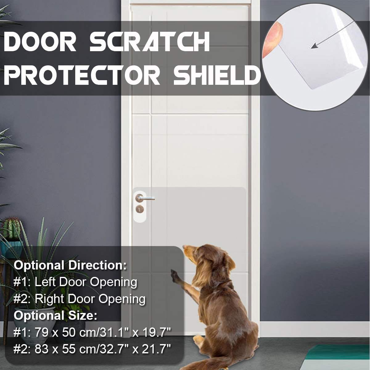 Door scratch outlet shield