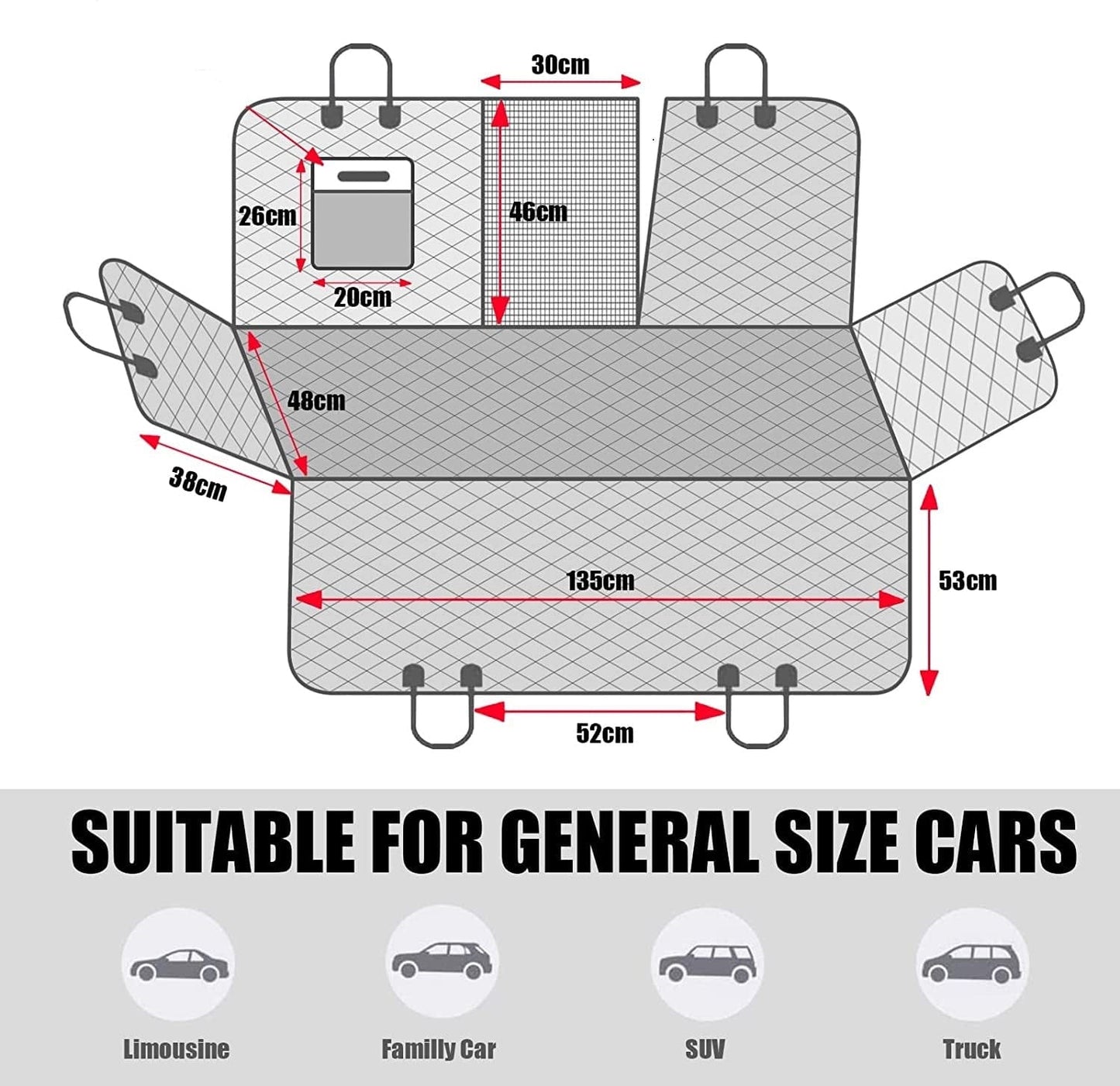 MyPawsomePets™ PawPeek Car Seat Protector